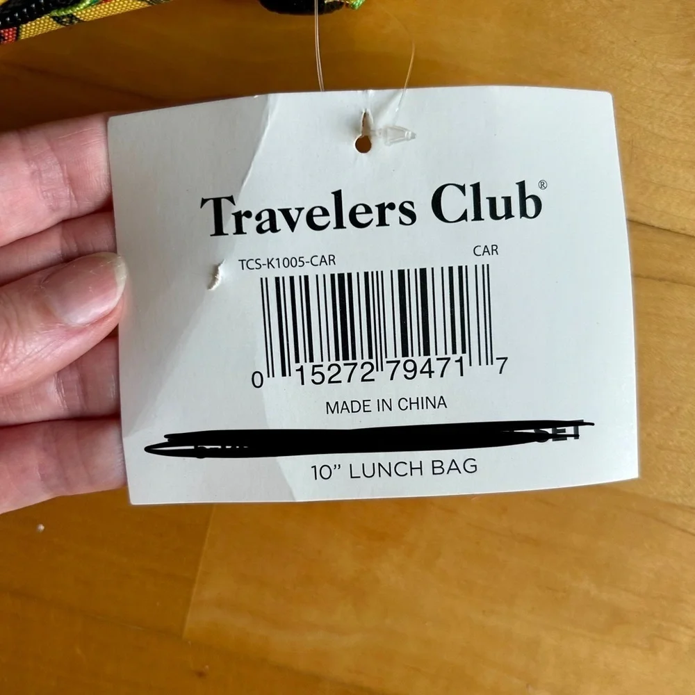 Travelers Club TRUCKS Insulated Lunch Cooler Bag, Yellow, 10 inches